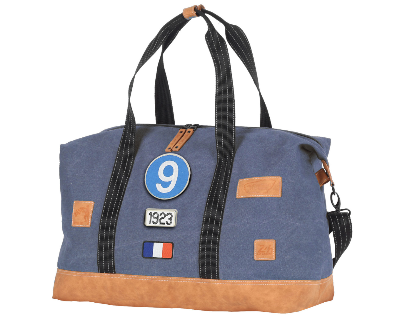 Sac de Voyage Week-end 24H - Bleu, Personnalisable et Raffiné en Coton 50 x 32 x 28 cm - LÉGENDE