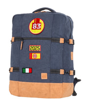 Load the image into the gallery, Sac de Voyage Cabine 24H - Bleu, Personnalisable et Chic en Coton avec Patch - LÉGENDE
