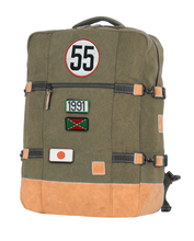 Charger l&#39;image dans la galerie, Sac de Voyage Cabine 24H - Kaki, Personnalisable et Chic en Coton avec Patch - LÉGENDE
