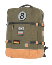 Charger l&#39;image dans la galerie, Sac de Voyage Cabine 24H - Kaki, Personnalisable et Chic en Coton avec Patch - LÉGENDE

