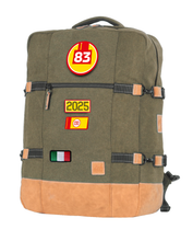 Charger l&#39;image dans la galerie, Sac de Voyage Cabine 24H - Kaki, Personnalisable et Chic en Coton avec Patch - LÉGENDE
