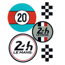 Charger l&#39;image dans la galerie, 24H LEGENDE - Pochette de planches d&#39;autocollants repositionnables Porsche- 917
