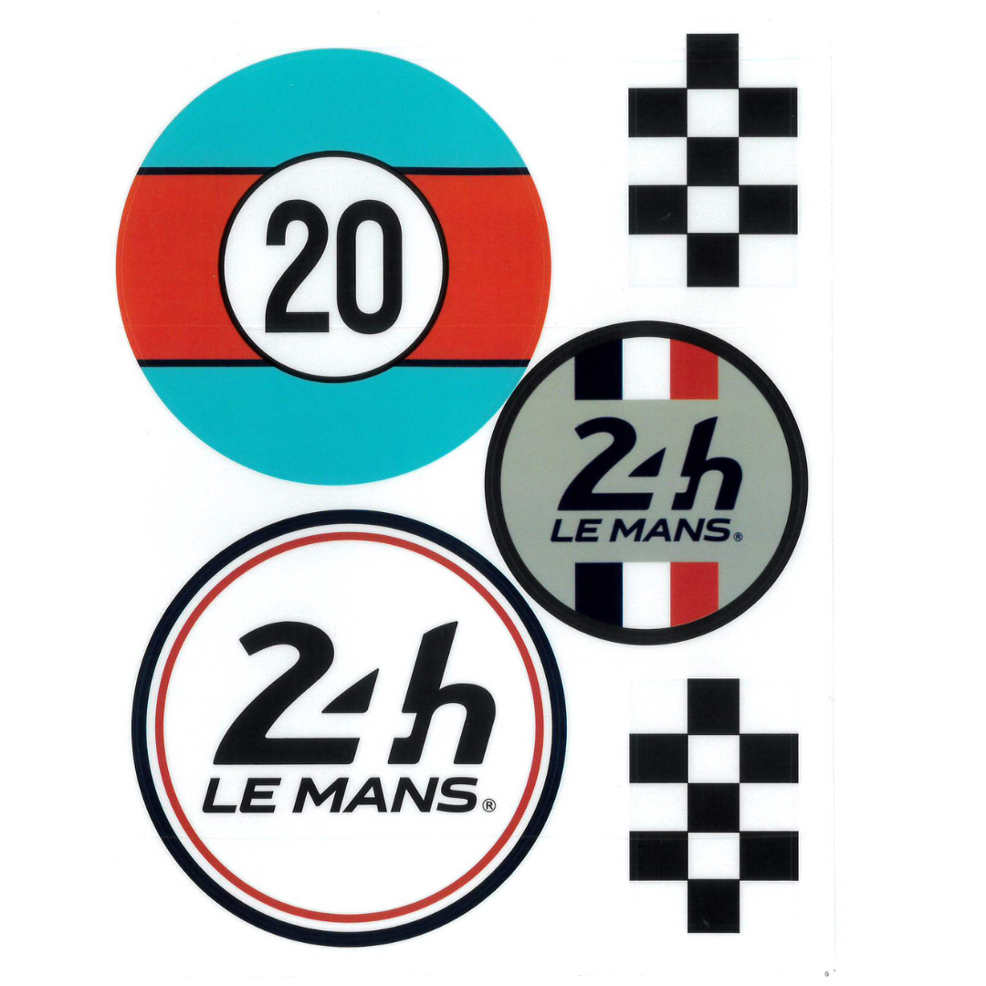 24H LEGENDE - Pochette de planches d'autocollants repositionnables Porsche- 917
