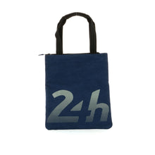 Charger l&#39;image dans la galerie, 24H LEGENDE - Sac shopper bleu avec patch brodé
