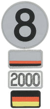 Load the image into the gallery, &lt;transcy&gt;24H LEGENDE - Pack of 4 repositionable embroidered patches - 2000&lt;/transcy&gt;
