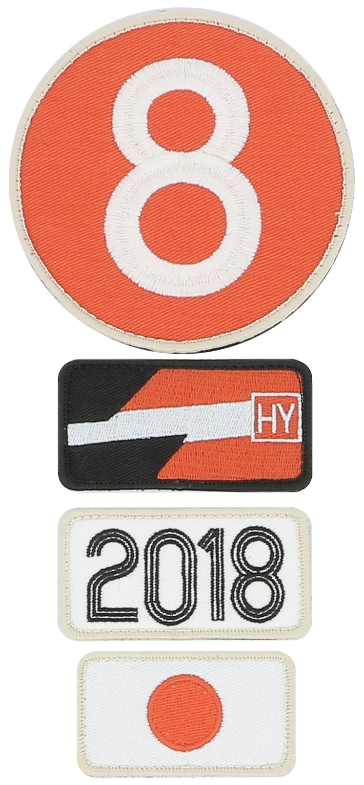 <transcy>24H LEGENDE - Pack of 4 repositionable embroidered patches - 2018</transcy>