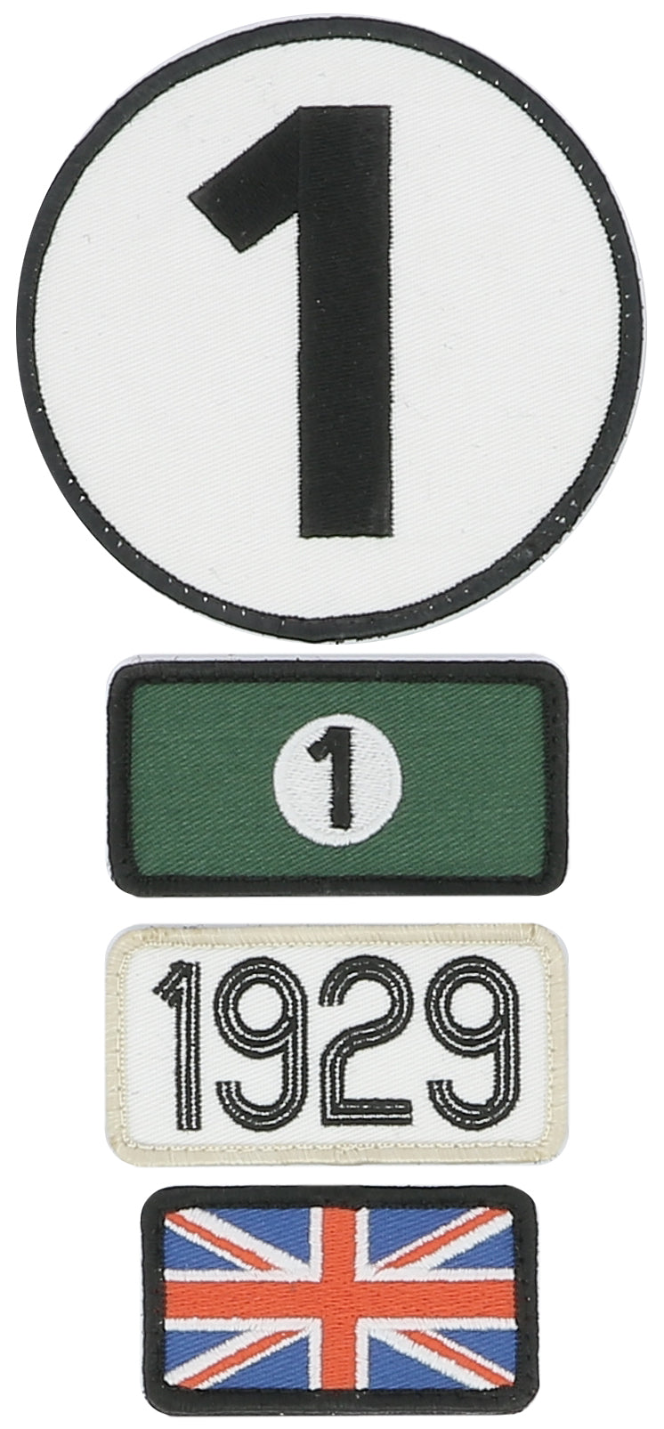 24H LEGENDE - 4 patchs brodés 1929 - Victoire Bentley