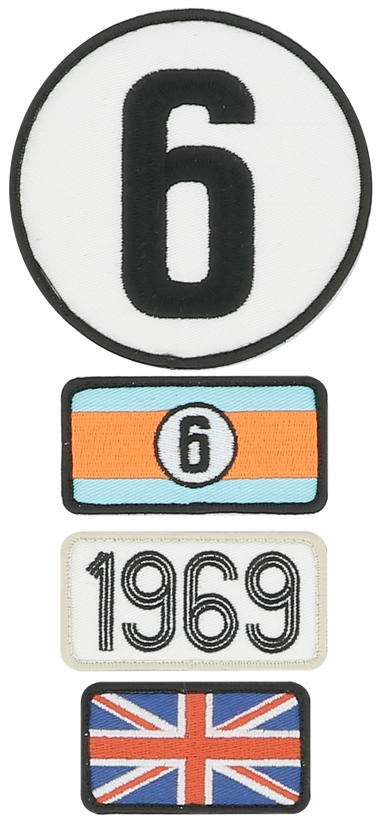 24H LEGENDE - 4 patchs brodés 1969 - Victoire Ford