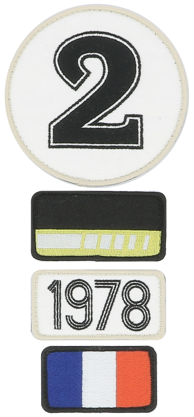 <transcy>24H LEGENDE - Pack of 4 repositionable embroidered patches - 1978</transcy>